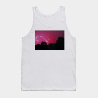 Nighttime Lightning Strike Tank Top